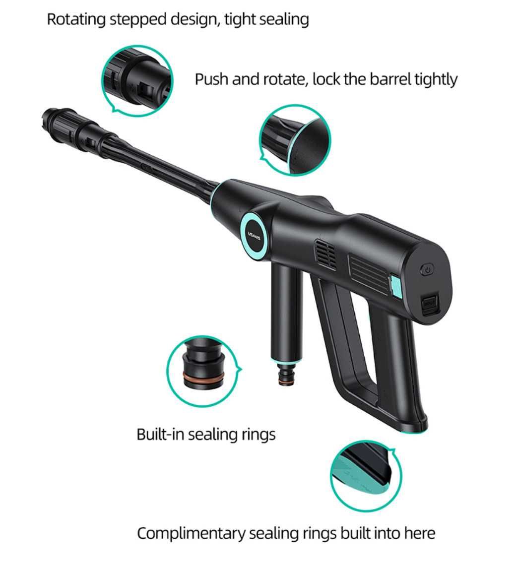 Аккумуляторная ручная мини мойка USAMS US-ZB252 Blue-Black