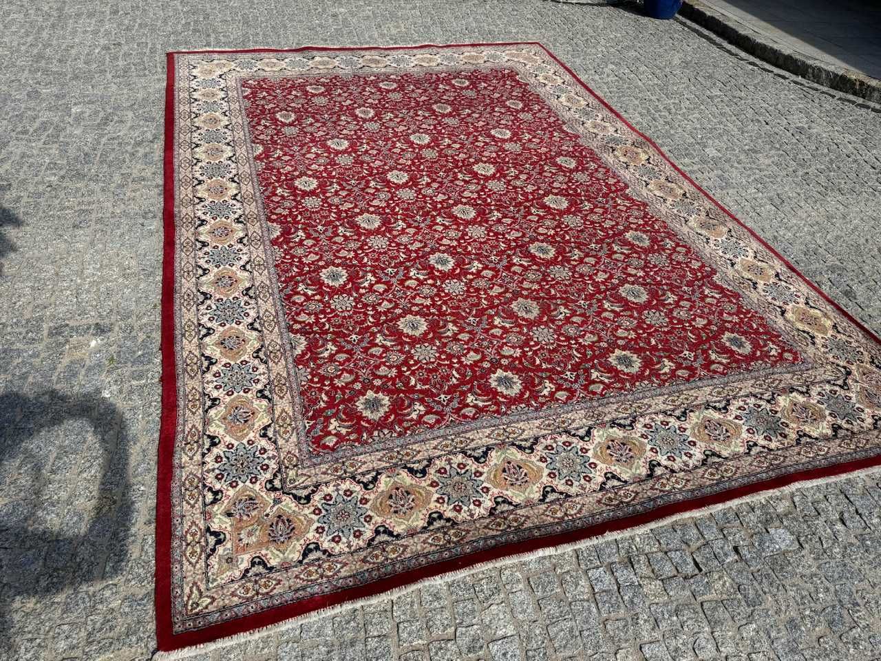 Dywan wełniany kaszmirowy r.tkany perski Ispahan 370x250 gal. 30 tyś