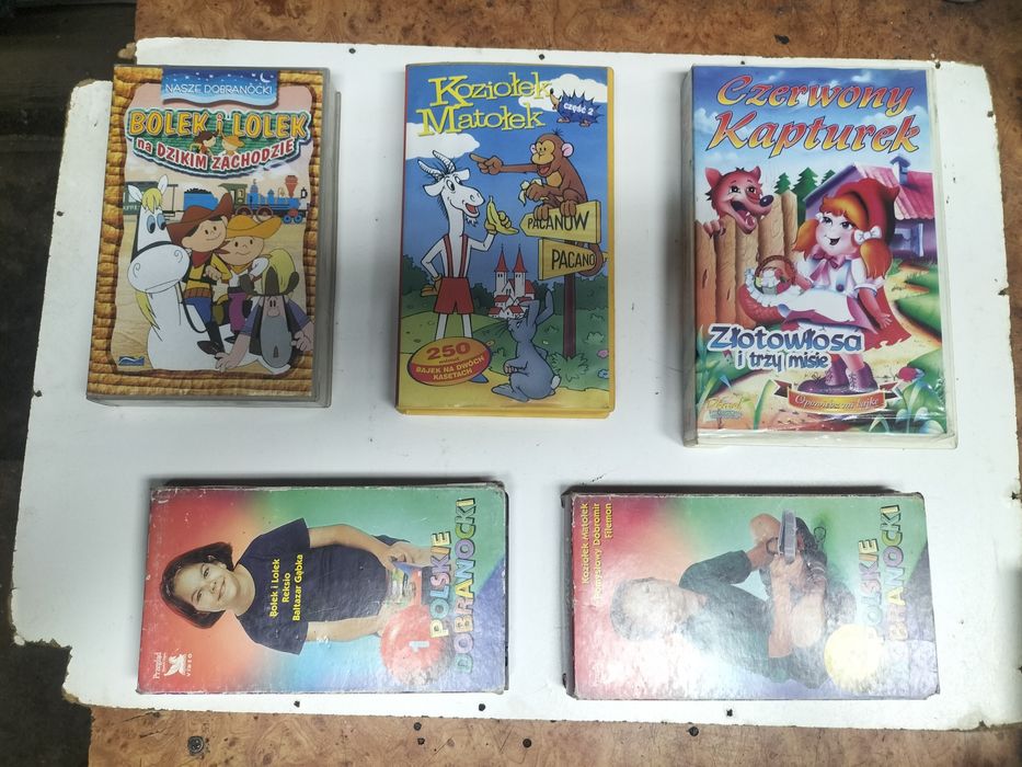 Kasety VHS polskie bajki