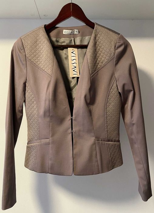 Garsonka Vissavi, żakiet, spódnica, bluzka NOWE Z METKAMI r. 36