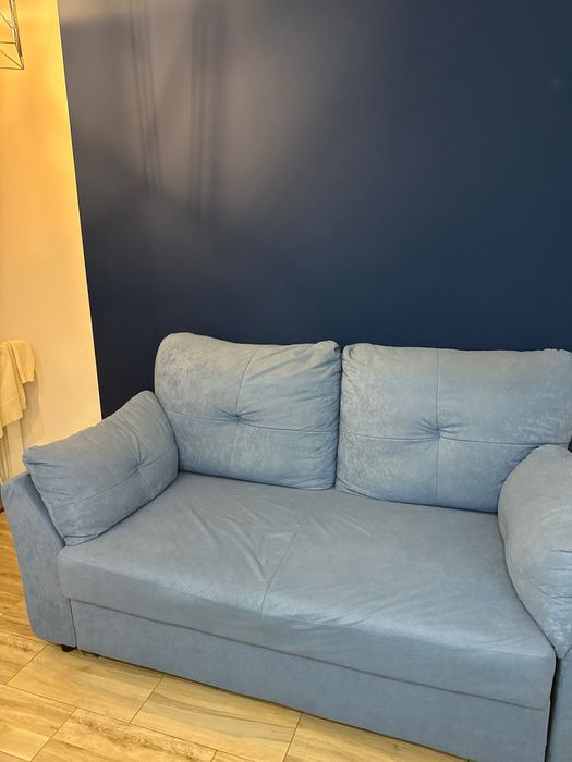 Диван блакитний розкладний