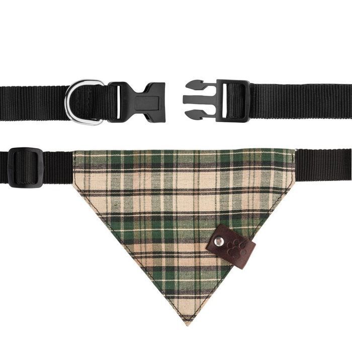 Modna obroża dla psa z bandaną Petsome rozmiar S 13PK6S