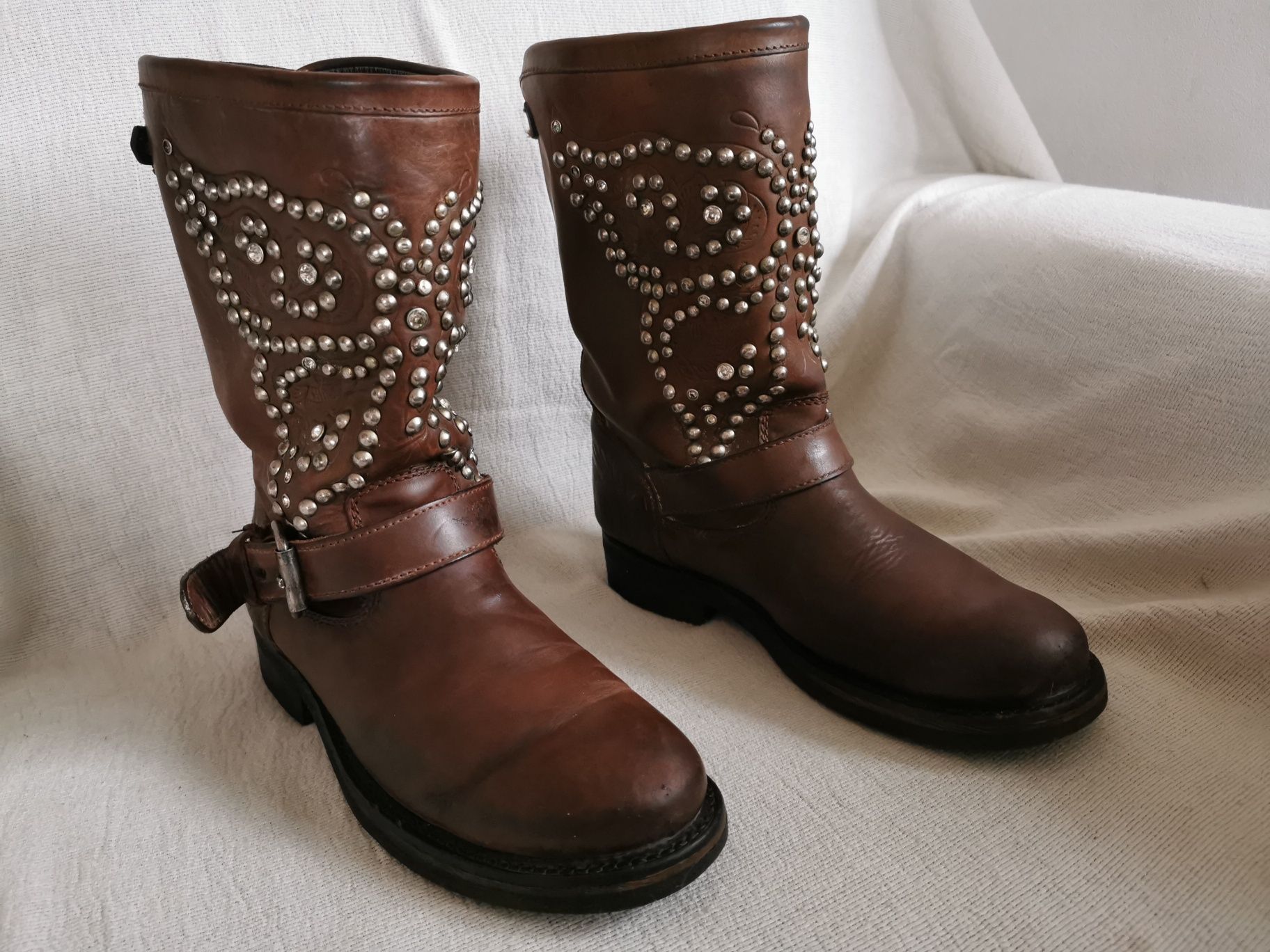 Ash Bikery workery kowbojki buty motocyklowe 39