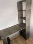 Biurko z regałem kolor Wenge 125 x 50 x 80 (180)  cm