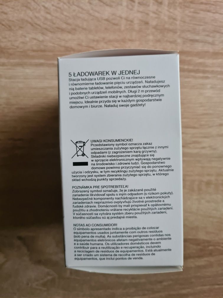 Stacja ładująca USB.