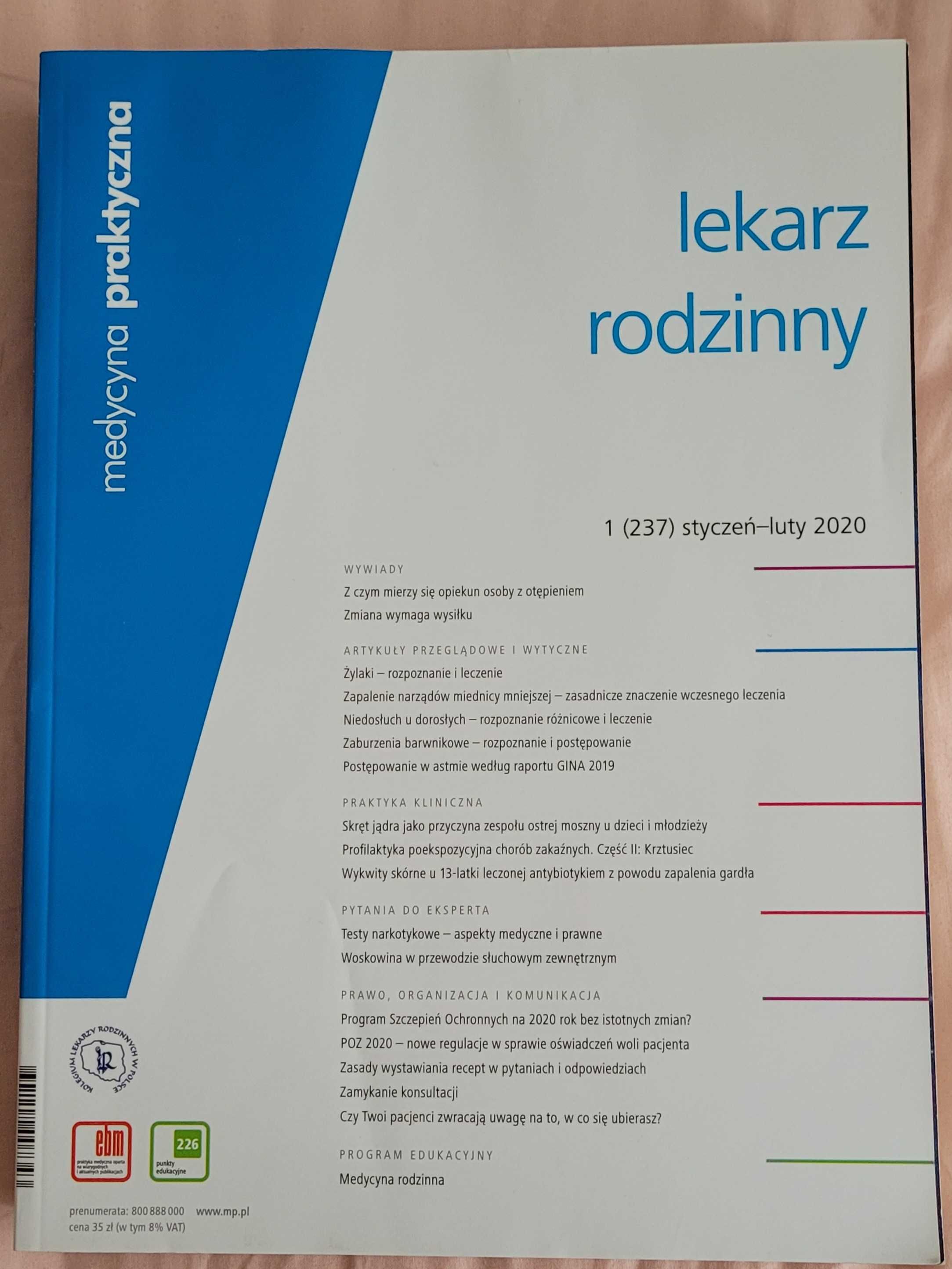 Lekarz rodzinny Medycyna Praktyczna 2020 czasopismo