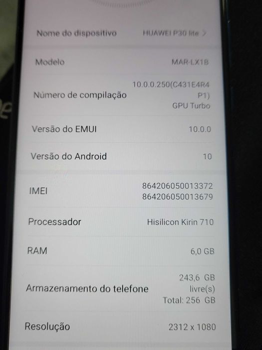 Huawei p30 lite 100€