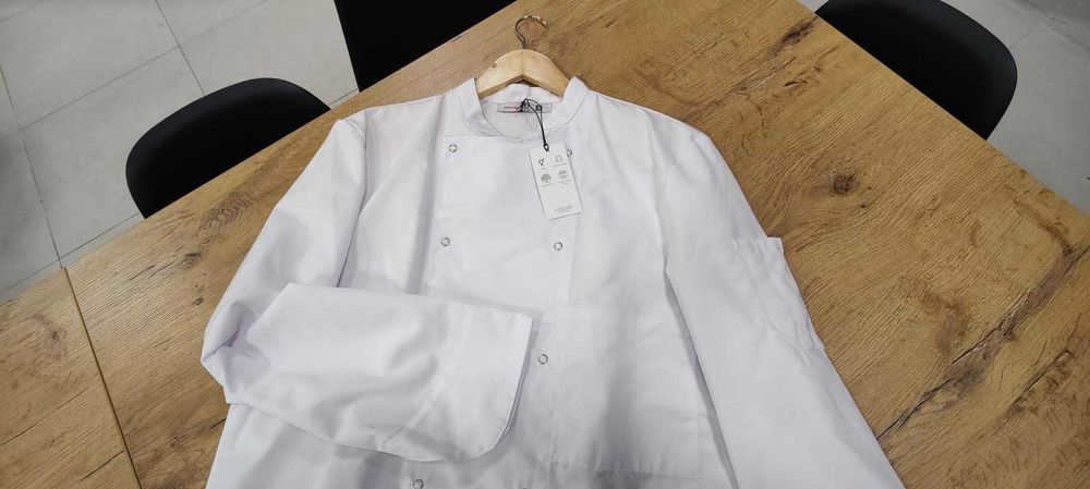 WYPRZEDAŻ EKSPOZYCJI Bluza szefa kuchni biała Robur MELBOURNE M/L nowa