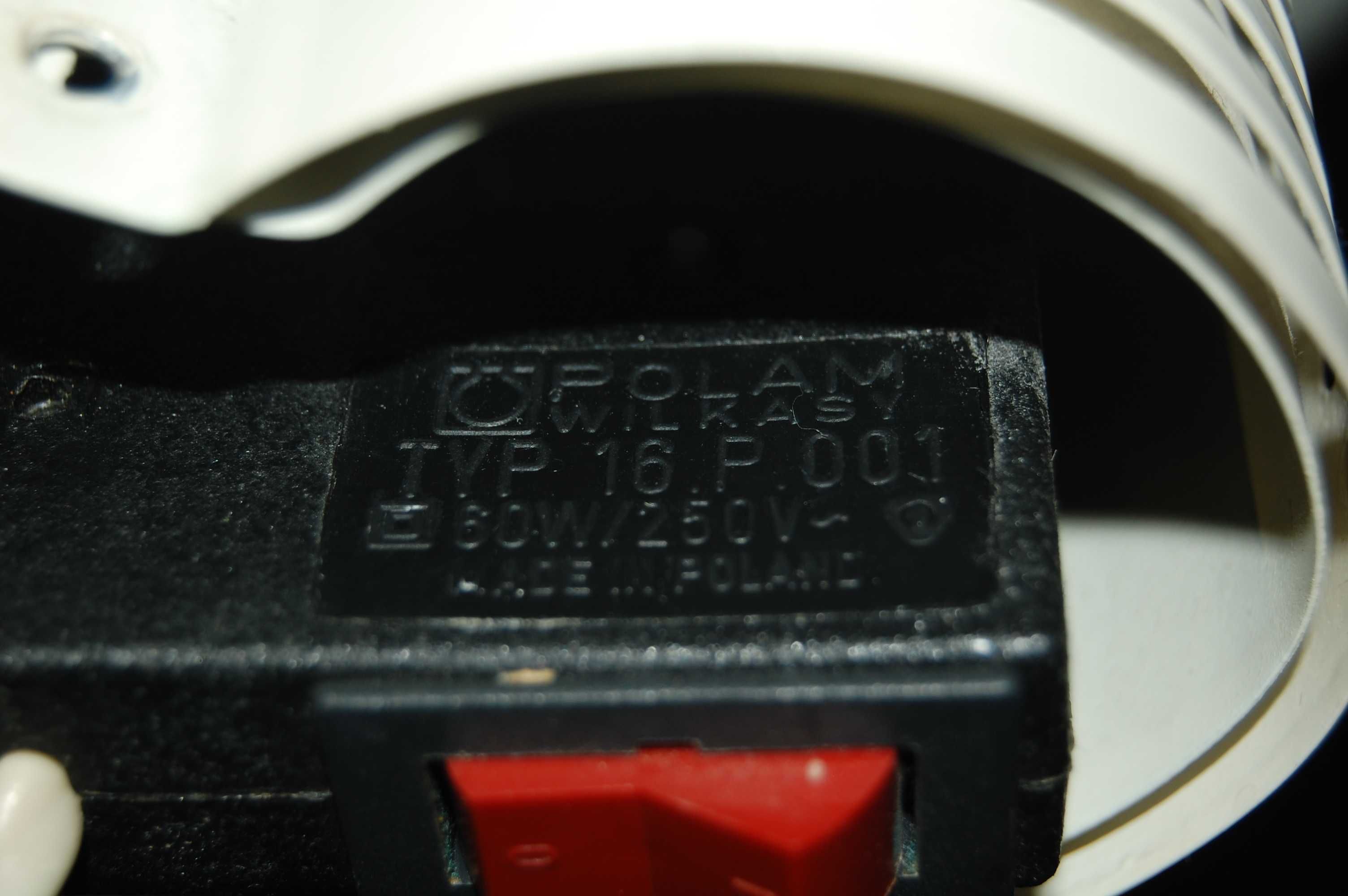 Lampa podłogowa biała - POLAM WILKASY - TYP 16 P 001 - PRL