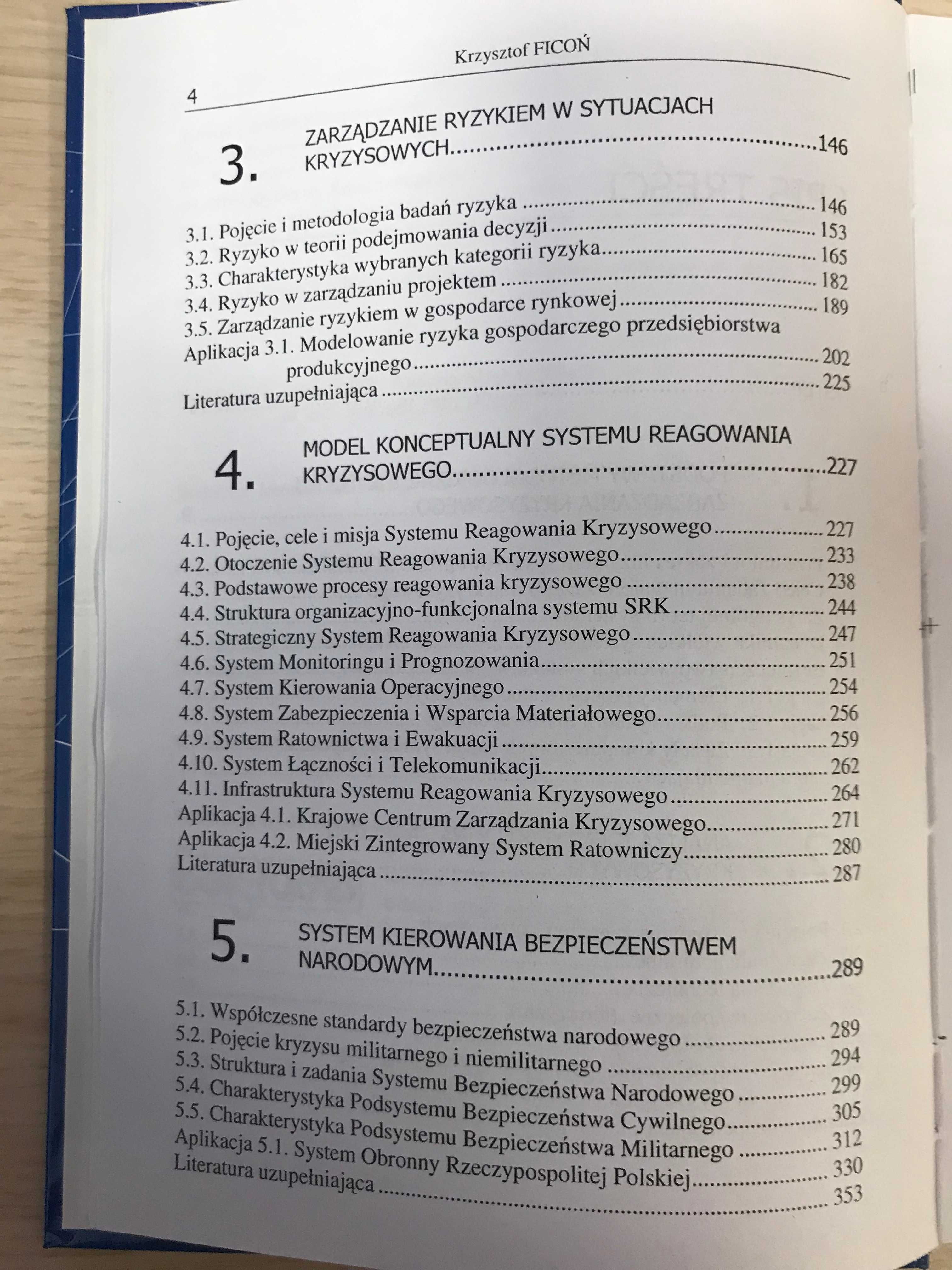 Inżynieria zarządzania kryzysowego Podejście systemowe Krzystof Ficoń