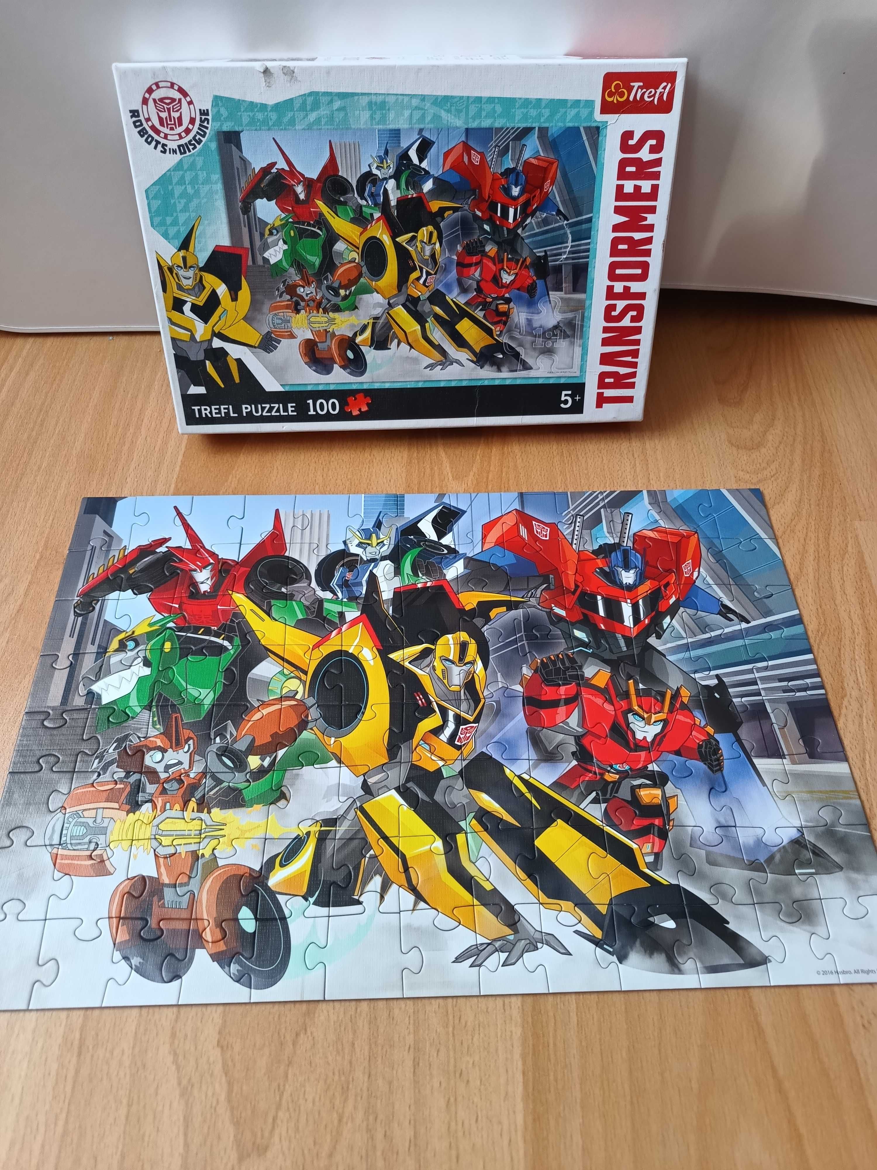 Puzzle Trefl 100 elementów Transformers