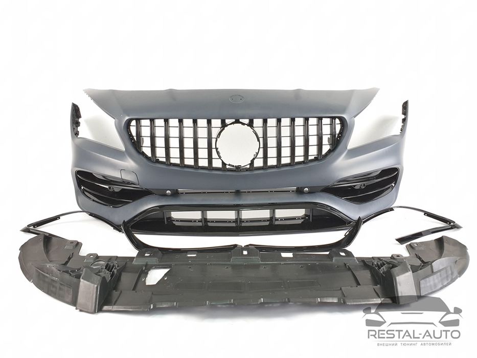 Передний бампер AMG Mercedes-Benz CLA W117 2013-2018