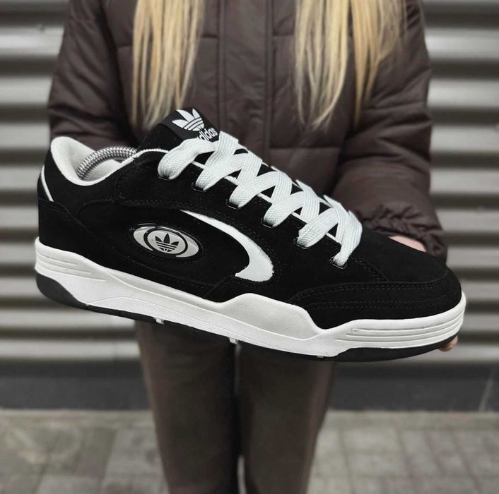 Мужские кроссовки Адидас замшевые черные Adidas натуральная замша