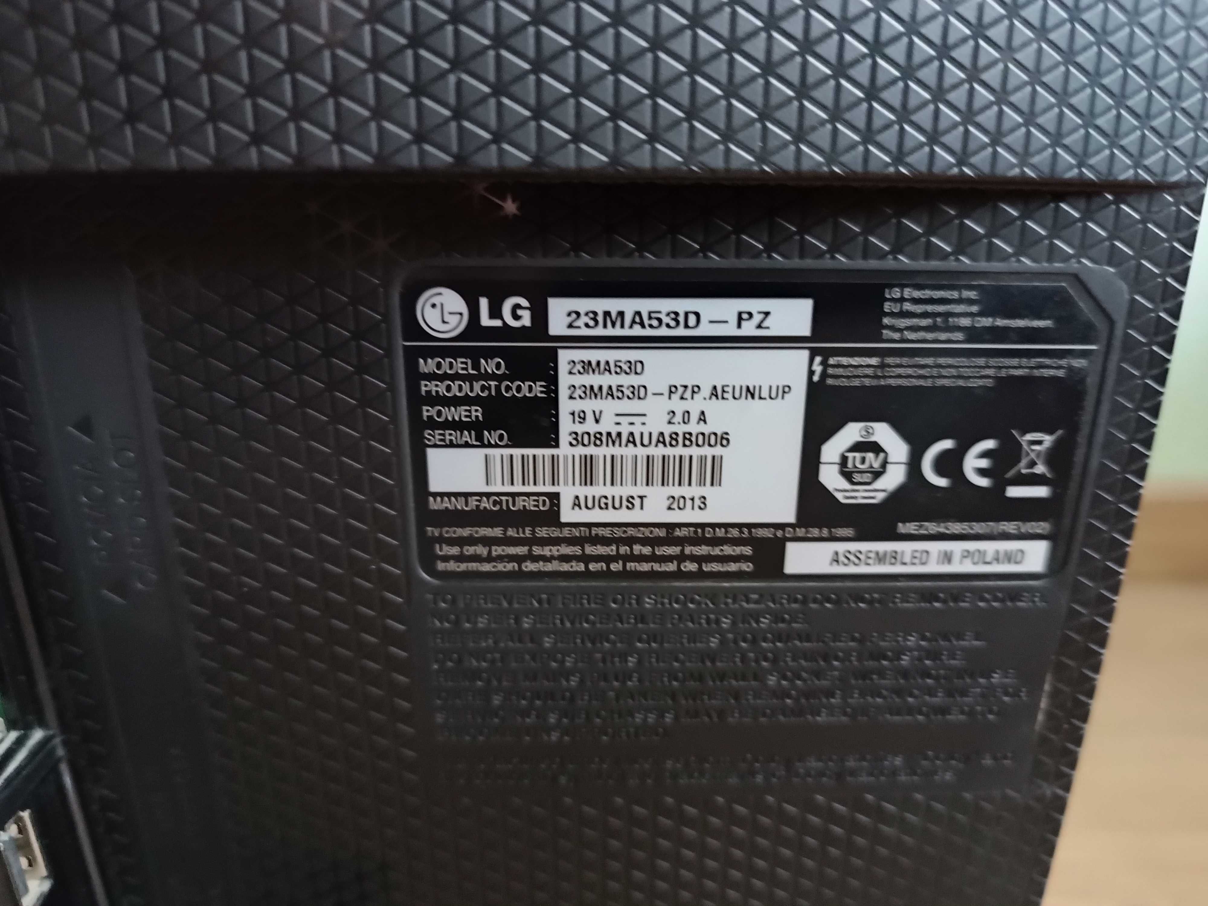 Monitor LG 23MA53D 23" z TV