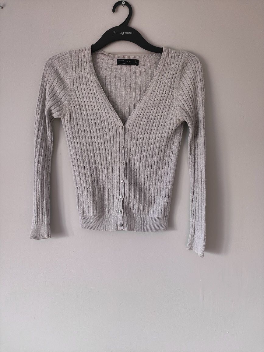 Rozpinany sweter Zara S