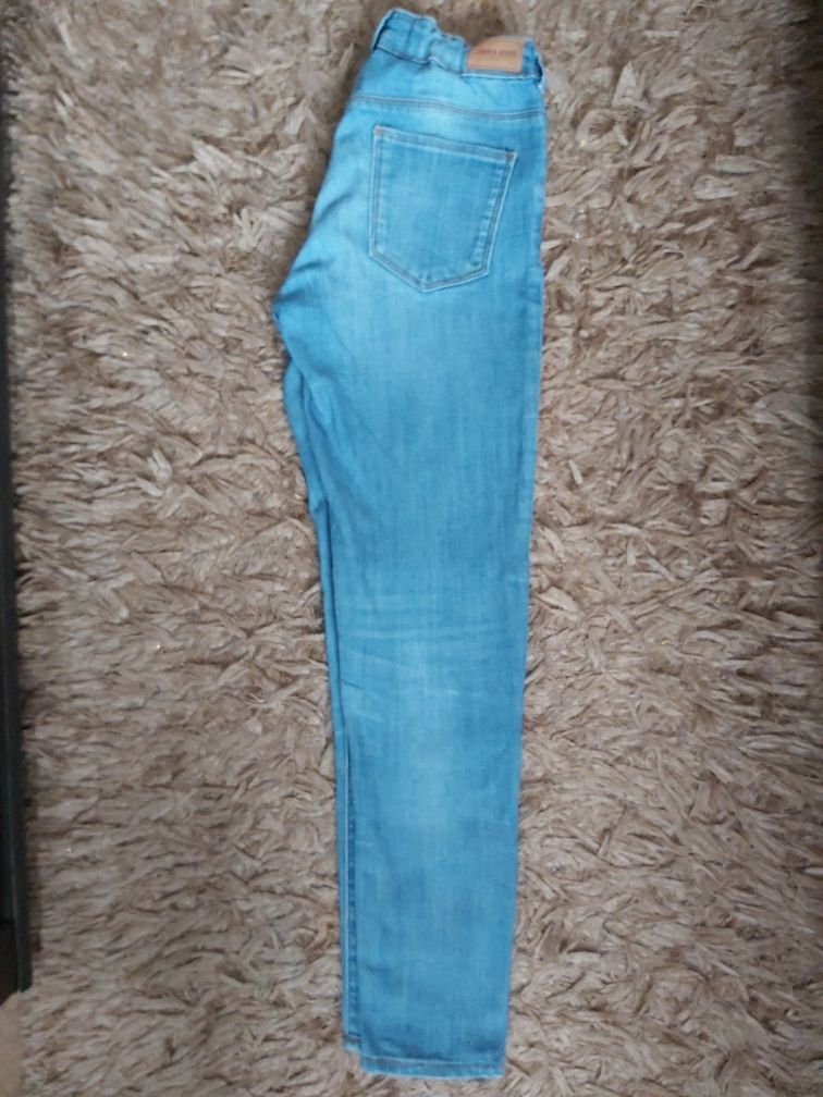 Zara jasne jeansy dżinsy dziewczynka 140
