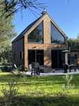 Dom letniskowy caloroczny 60m2  pod klucz, jezioro, kominek, klima,