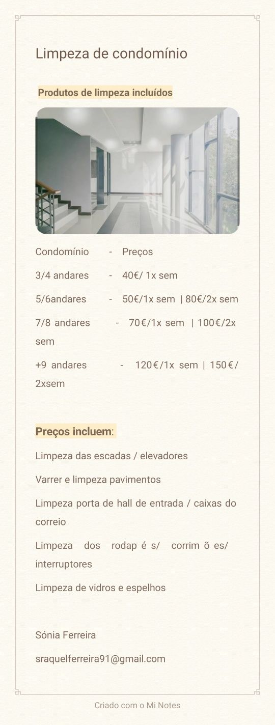 Limpeza de condomínios