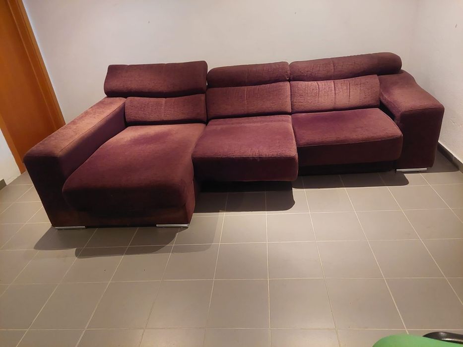 Sofá 3 lugares com Chaise longue