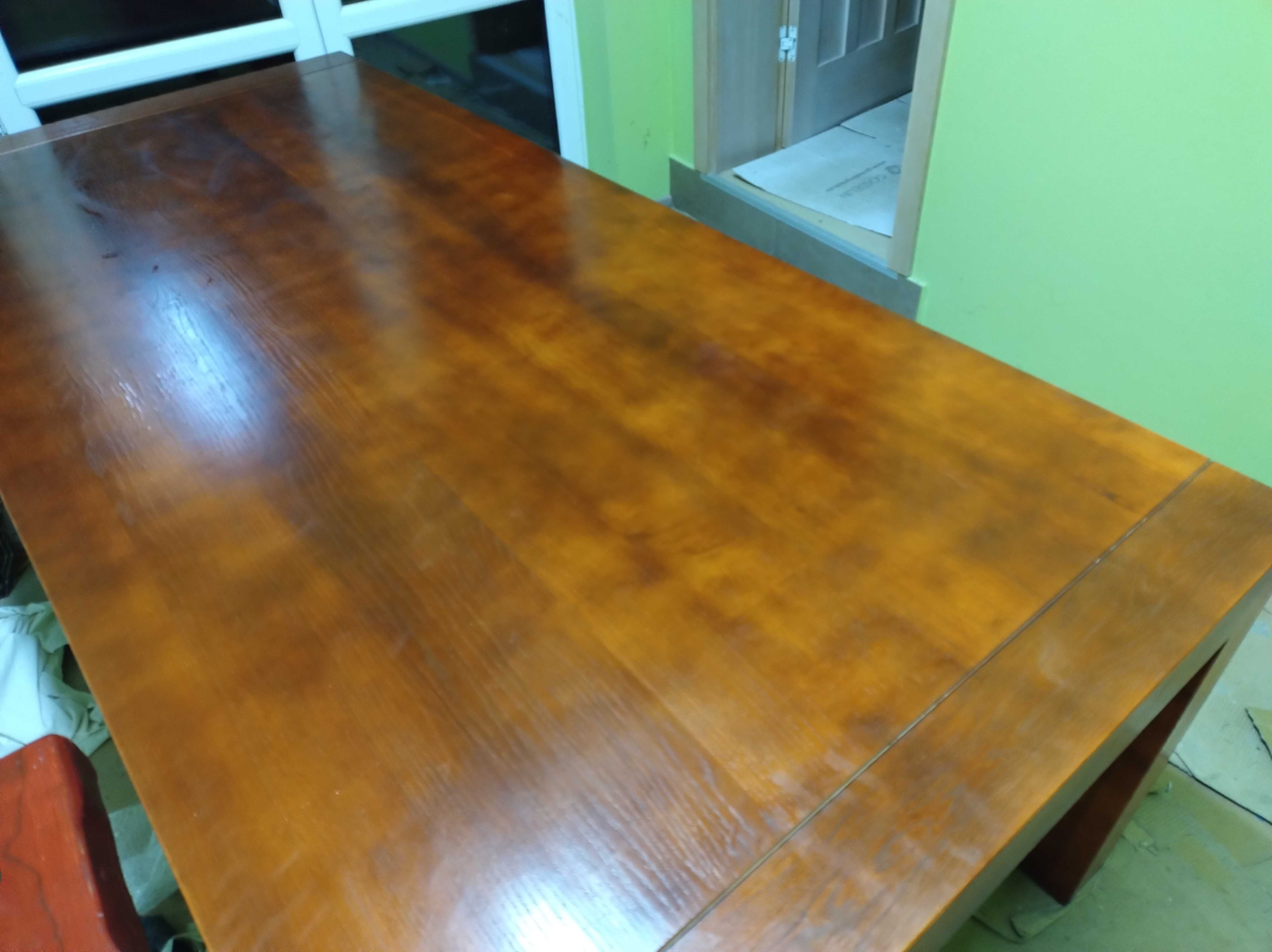 stół biesiadny z drewna dębowego