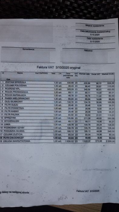 Peugeot BIPER 1,4 multijet po dużym serwisie