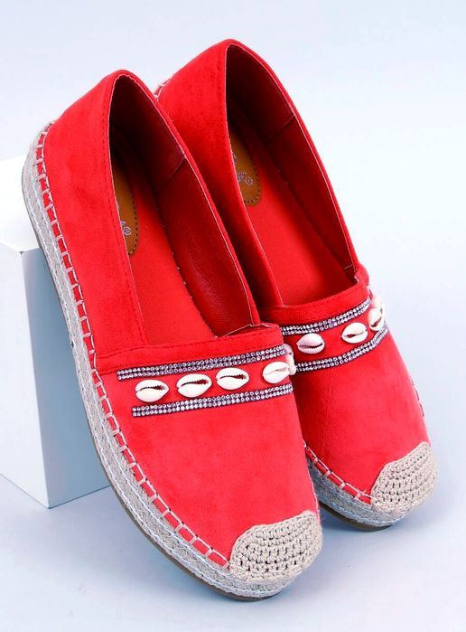 Espadryle Z Muszelkami Ocean Orange