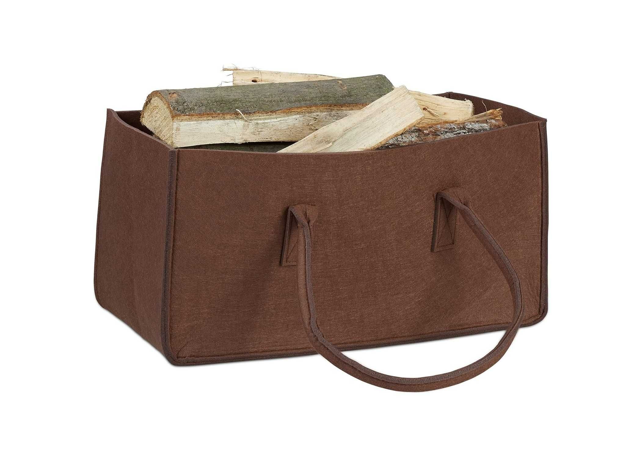 4R171 -50% filcowa składana  torba kosz na zakupy drewno kominkowe
