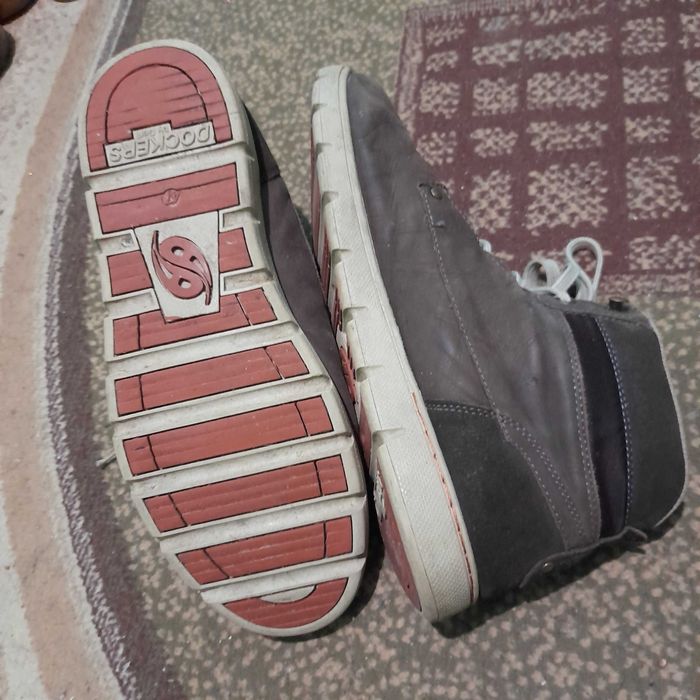 Кросовки високі, чоловічі, DOCKERS, натуральний нубук рр: 45-46 з США