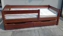 Łóżko dziecięce 70x140 lite drewno palisander szuflady
