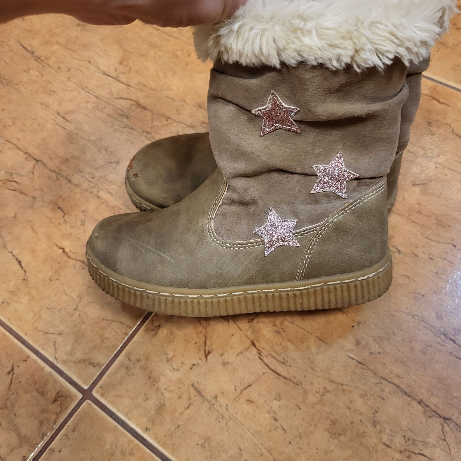 Buty zimowe dziecięce kozaki trzewiki sniegowce  dla dziewczynki r27