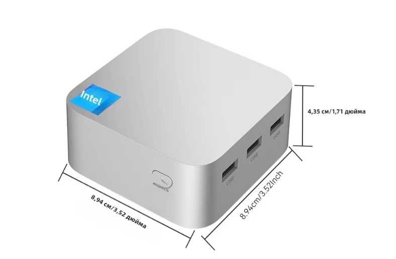 Міні ПК (Mini PC) 16/512Gb Intel N100 (FIREBAT T8 Plus) Win11-ліцензія