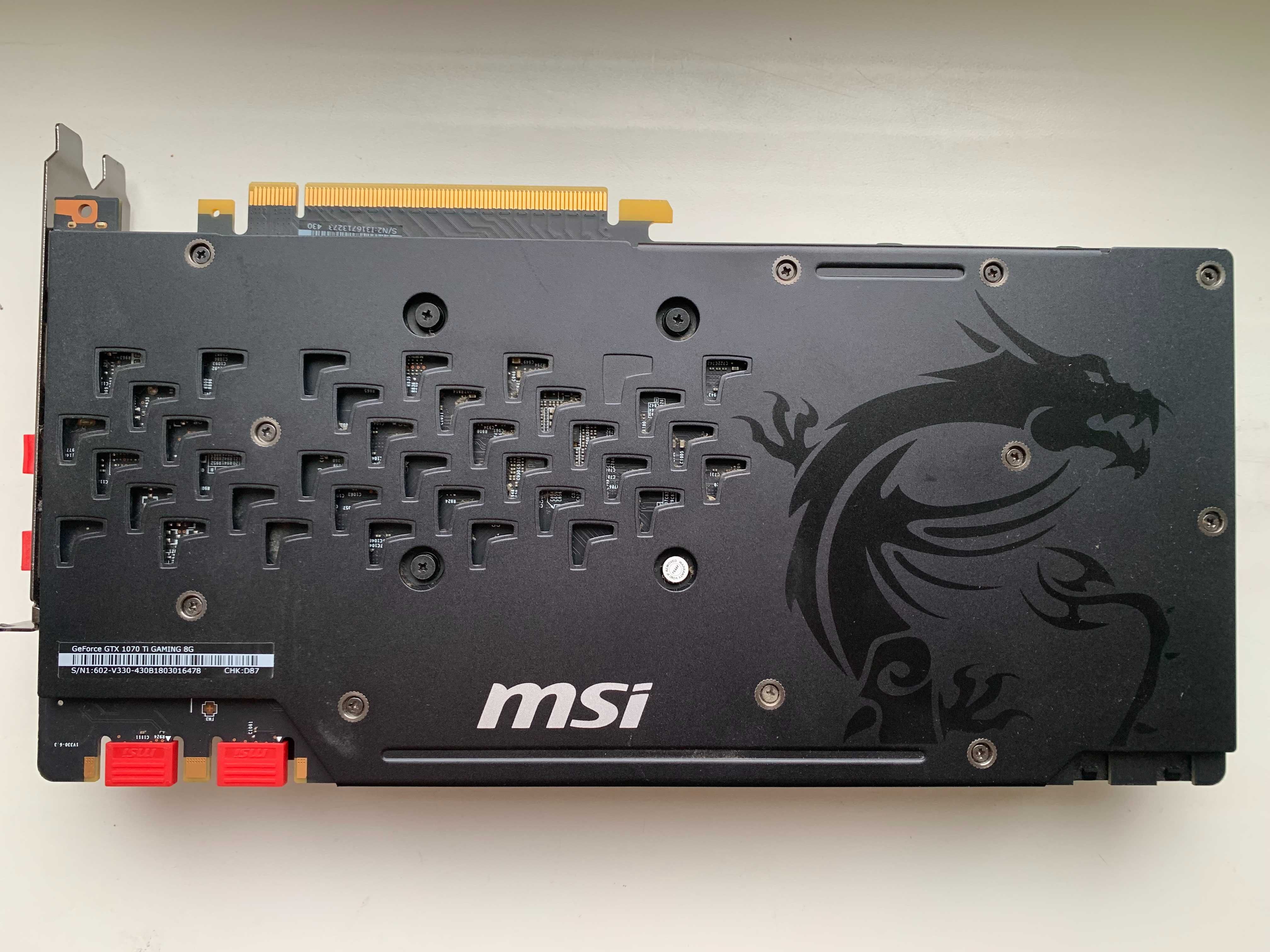 Видеокарта MSI GeForce GTX 1070 Ti GAMING 8G