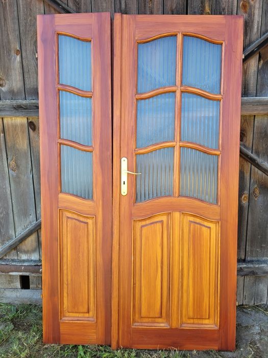 Drzwi wewnętrzne drewniane 5 sztuk