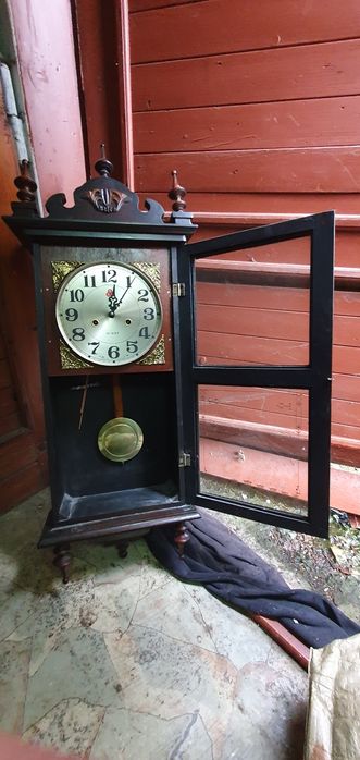 Zegar skrzynkowy, skrzyniowe nakręcany 555 Shanghai #vintage #retro