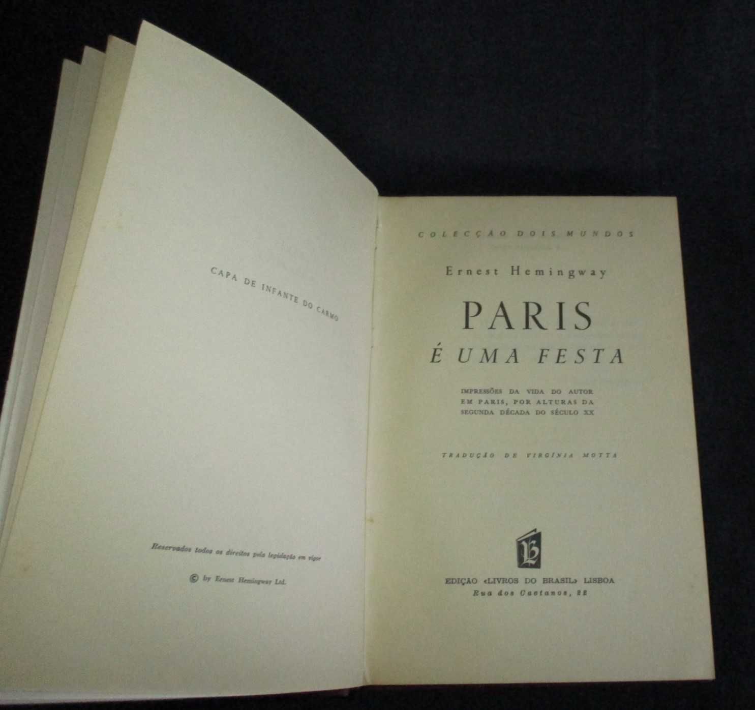 Livro Paris é uma Festa Ernest Hemingway