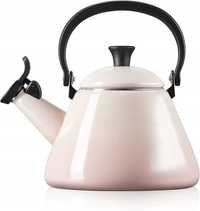 Czajnik stalowy emaliowany LE CREUSET KONE z gwizdkiem PINK RÓŻOWY