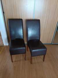 Wygodne skórzane 2 krzesła