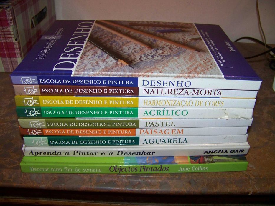 lote de 9 livros sobre pintura do circulo dos leitores