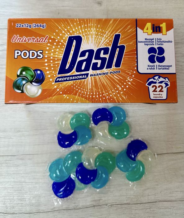 Капсули для прання, даш, dash