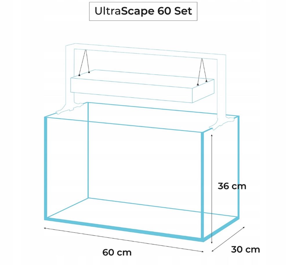 Aquael Ultra scape 60 akwarium 65l