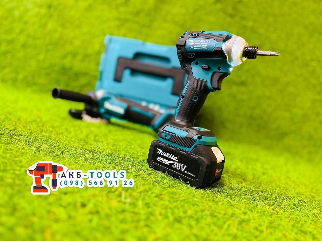 Набір Makita 2/1 Потужний Імпакт DTD171 + Болгарка DGA504 9500об/хв 8A