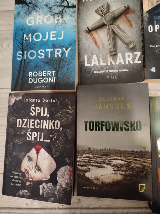 Zestaw książek, kryminał, kryminalne