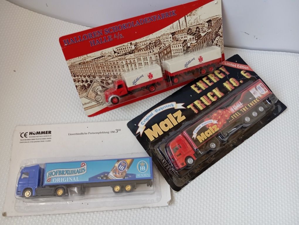 Zabawki ciężarówki opakowanie oryginalne Zestawy 3 sztuki