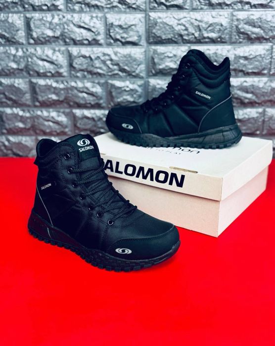 Зимние качественные термо ботинки Salomon/ чоловічі черевики саломон