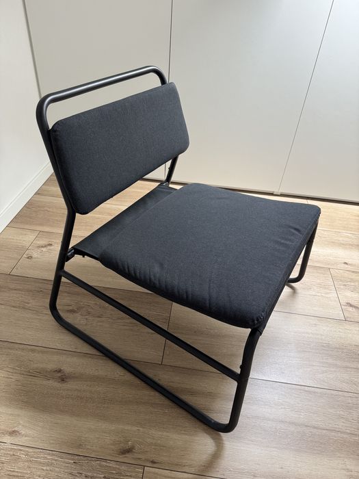 Fotel ikea linnebäk ciemnoszary
