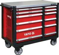 Szafka serwisowa marki YATO. Wyposażona w 12 szuflad