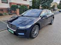 Jaguar I-Pace bezwypadkowy, Head-Up, kamery 360, Meridian, jasne skóry, szklany dach