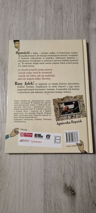Lektura Rany Julek ! O tym jak Julian Tuwim został poetą. Frączek