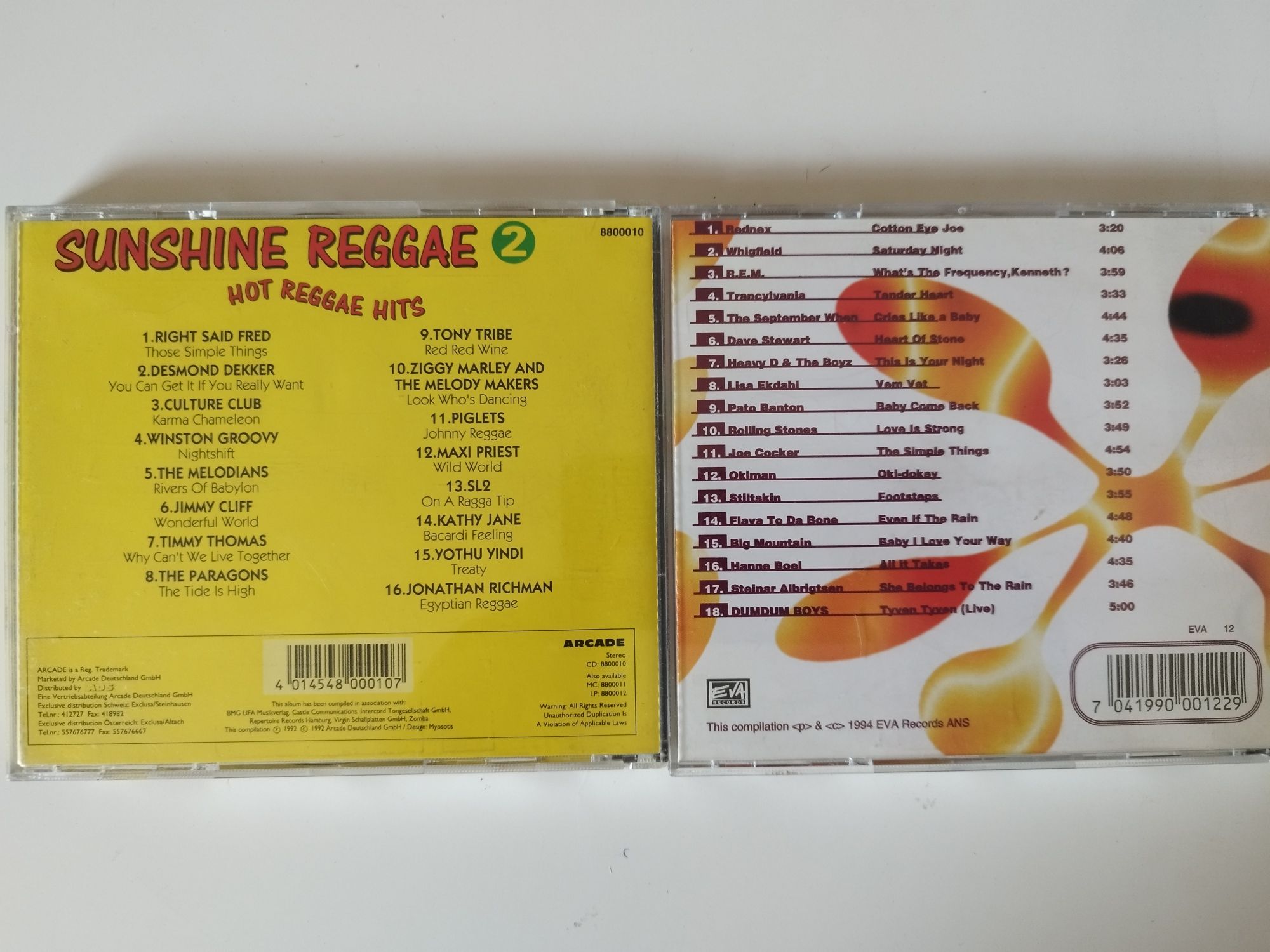 2płyty Sunshine Reggae + Absolute Music /m.in. Culture Club, R.E.M...