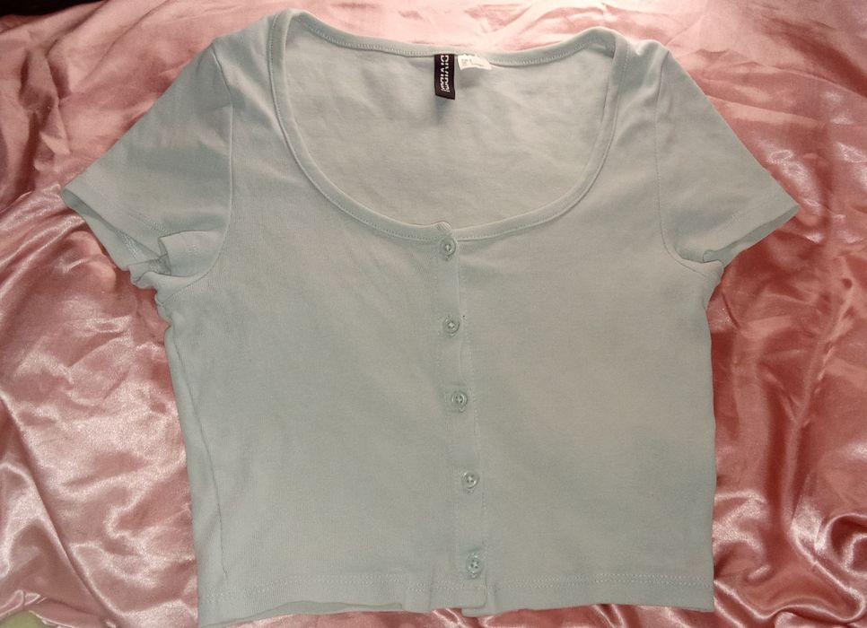 топік ніжно блакитного кольору H&M